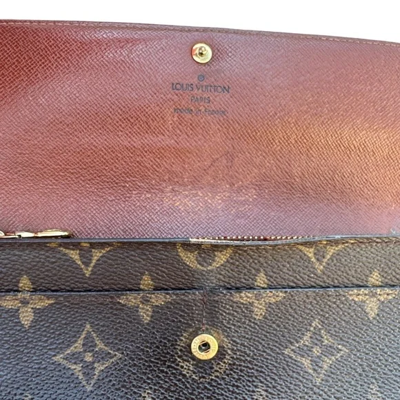 -TH0091 Vintage Louis Vuitton Long Sarah Wallet - Picture 5 of 11